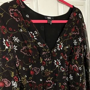 PAIGE BLACK FLORAL DRESS